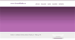 Desktop Screenshot of grozioklinika.eu