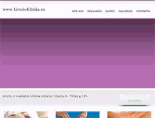 Tablet Screenshot of grozioklinika.eu